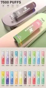 XIAOKE 梟客 7500口拋棄式電子煙，可充電大容量設計