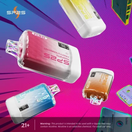 SP2S 9000口拋棄式電子煙，智能螢幕顯示，13mL大容量，可充電設計