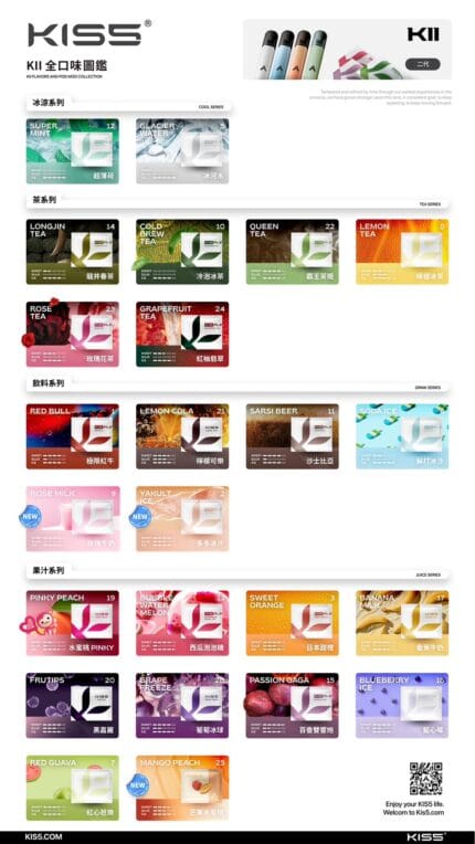 KIS5 五代專用煙彈，三顆獨立包裝純淨口感