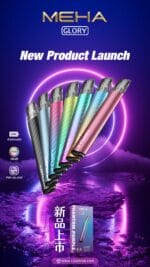 魅嗨 MEHA GLORY 一代主機，支援一代煙彈通用，穩定輸出，輕巧便攜